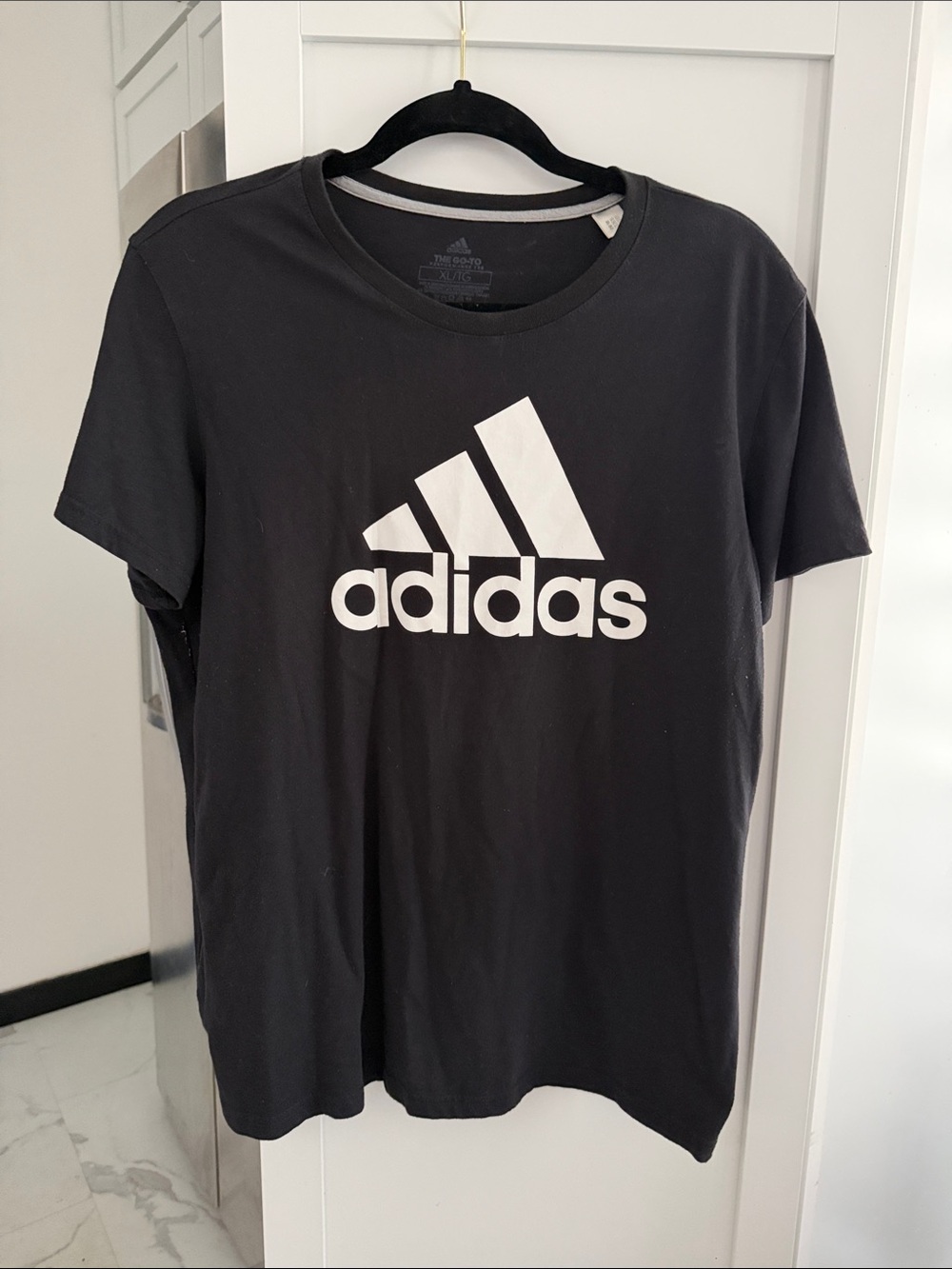 Adidas Black Logo Crew Neck T-Shirt